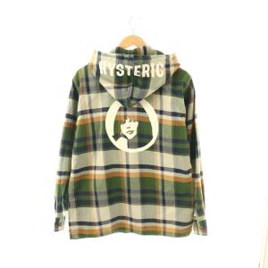 HYSTERIC GLAMOUR CIRCLE GIRL フーデッドCPO パーカー ジップアップ M グリーン /HK OS