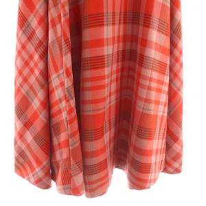 Ameri VINTAGE EVELYN CHECK FLARE SKIRT スカート ロング チェック フレア M 赤 02220920920