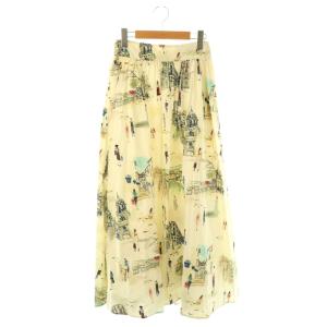 MEDI MALAGA PLENTIFUL FLARED SKIRT スカート フレア 総柄 ロング M