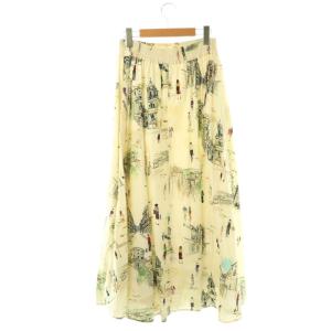 Ameri VINTAGE MEDI MALAGA PLENTIFUL FLARED SKIRT スカート フレア 総柄 ロング M