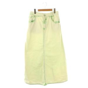 24SS FULL LENGTH COLOR DENIM SKIRT スカート デニム ロング セミフレア