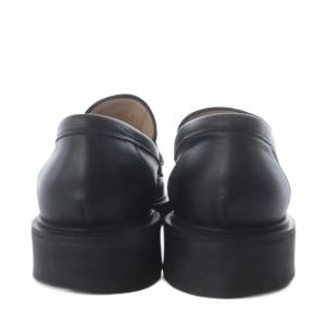 Gianvito Rossi コインローファー スリッポン ローヒール レザー 37.5 ブラック /YO30