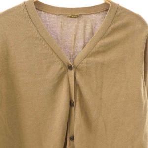 MUSE de Deuxieme Classe Silk Cotton カーディガン ニット 長袖 シルク ベージュ /NR OS