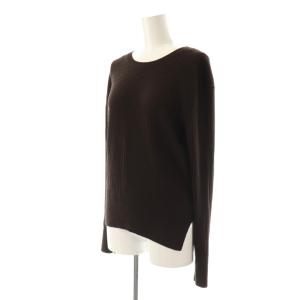 Deuxieme Classe Compact Pullover プルオーバー ニット セーター 長袖 リブ 茶 /NR OS