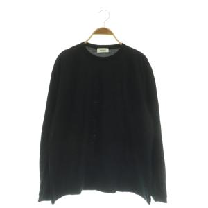 LONG SLEEVE T SHIRTS カットソー ロンT クルーネック 38 ブラック /MY OS