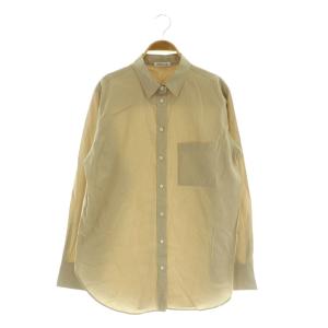 23SS Basic シャツ ブラウス ベージュ レギュラーカラー 長袖 /MY OS