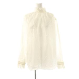 コットン 長袖ブラウス 38 ホワイト /HK OS