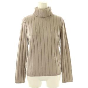 ベーシック basic タートルネック ニット セーター 長袖 36 グレージュ /HK OS