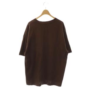 ATON SUVIN 60/2 スビンコットン Tシャツ カットソー 半袖 コットン 4 茶 /NR OS