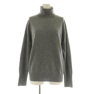 カシミヤ タートルネックプルオーバー ニット セーター 長袖 F グレー /MY OS
