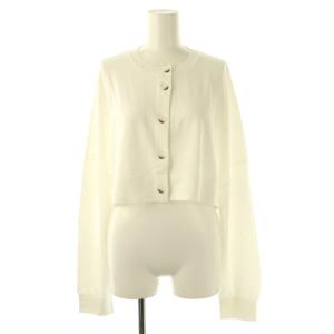 25AW HALF-CIRCLE CARDIGAN カーディガン ニット 38 ホワイト /DF OS