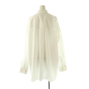 ENFOLD 25AW ASYMMETRY BOW-TIE SHIRT 38 ホワイト 300IA130-1671