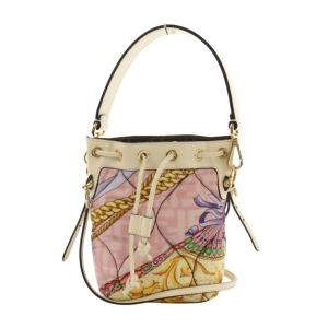 VERSACE モントレゾール 2WAYバッグ 総柄 アイボリー マルチカラー