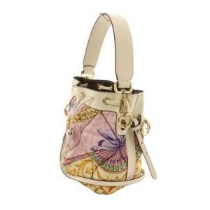 FENDI VERSACE モントレゾール 2WAYバッグ 総柄 アイボリー マルチカラー