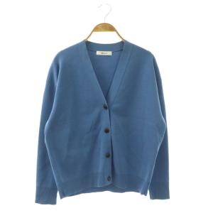 Knit V Neck Cardigan カーディガン ニット Vネック スモークブルー /ES OS