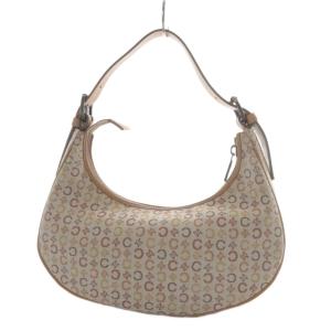 CELINE Cマカダム ハンドバッグ ワンハンドル ベージュ CE00/33