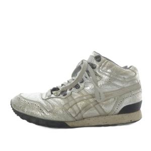 ANDREA POMPILIO スニーカー ハイカット レザー US8.5 シルバー色 THL327 /YO22