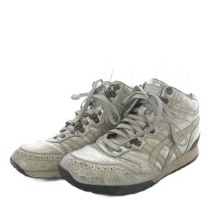 Onitsuka Tiger ANDREA POMPILIO スニーカー ハイカット レザー US8.5 シルバー色 THL327 /YO22