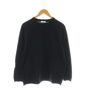 Natural dye organic crew neck sweater ニット プルオーバー 4 ネイビー