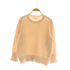 ウールカシミヤ混クルーネックニット セーター 長袖 S ピンク /MY OS SH