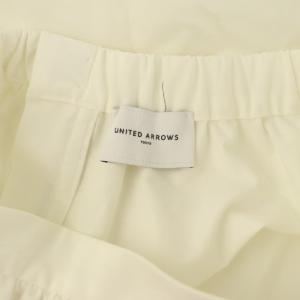 UNITED ARROWS カーゴ ギャザースカート ロング フレア 36 ホワイト /MY OS
