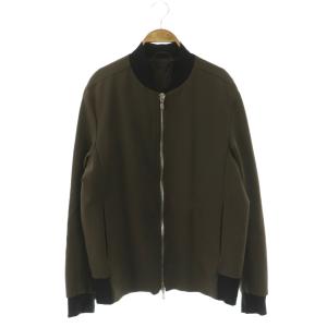 Ta/Peダブルフェイス MA-1 ジャケット ブルゾン ジップアップ 3 カーキブラウン /NR OS