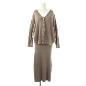 ホーム HOME ワンピース カーディガン 2点セット ルームウェアナイトウェア F 0 グレー /DF