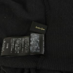 Spick&Span 25SS 18Gシアーリブカーディガン ニット 長袖 ネイビー /MY OS
