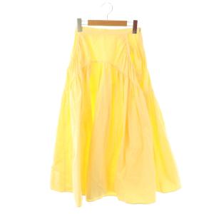 リップストップ スカート ロング F イエロー /HK OS