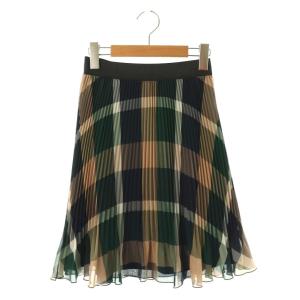 チェック柄プリーツスカート 38 マルチカラー /DO OS