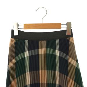 BLUE LABEL CRESTBRIDGE チェック柄プリーツスカート 38 マルチカラー /DO OS