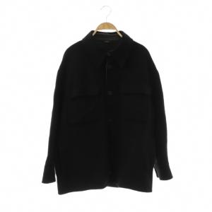 カシミヤダブルフェイスジャケット 44 ブラック