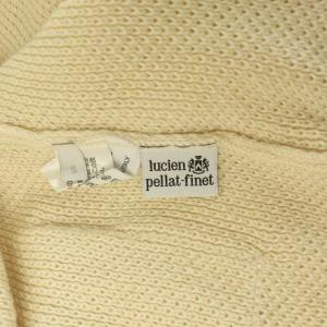 lucien pellat finet カーディガン ラインストーンスカル ニット カシミアシルク S アイボリー /MY OS