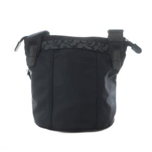 marimekko carry all soild ショルダーバッグ レザー 本革 黒 ブラック 無地 91923-009