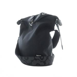 marimekko carry all soild ショルダーバッグ レザー 本革 黒 ブラック 無地 91923-009