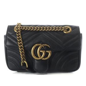 GGマーモント チェーンショルダー バッグ ブラック 446744