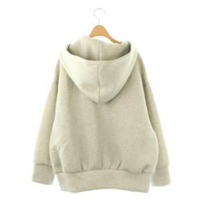 SNIDEL 25SS ボリュームパーカー フーディー ラメ ジップアップ F グレー /DF OS