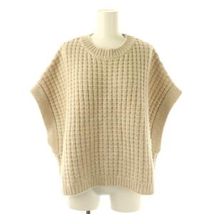 23AW カシミヤMIXワッフルニットベスト プルオーバー ベージュ /DF OS