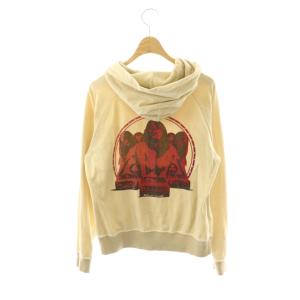 HYSTERIC GLAMOUR ベロア ジップアップパーカー ラインストーン F アイボリー /HK OS