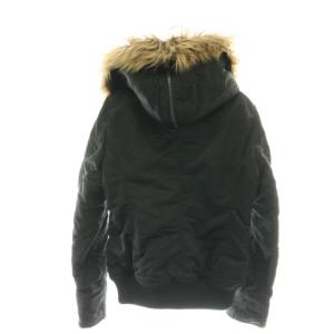HYSTERIC GLAMOUR プリマロフト N-2B フライトジャケット アウター フード フェイクファー F ブラック 2AB-6550