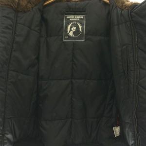 HYSTERIC GLAMOUR プリマロフト N-2B フライトジャケット アウター フード フェイクファー F ブラック 2AB-6550
