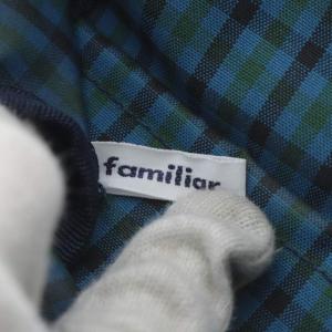 Familiar トートバッグ ハンドバッグ チェック グリーン /YO18