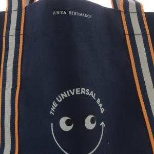 ANYA HINDMARCH Universal Bag TASTE エコバッグ トートバッグ ネイビー /YO16