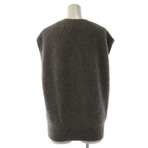 SLOBE IENA 25AW フォックスアルパカ ニットベスト プルオーバー グレー /NR OS