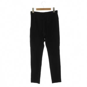 NOBLE 25AW コンシールスリットストレッチ パンツ テーパード 38 黒 /NR OS