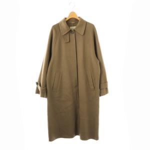24AW スーパー160ダブルフェイスステンカラーコート 38 モカ