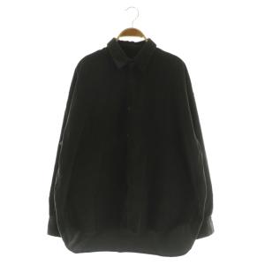 25AW コットンコーデュロイルーズシャツ 長袖 チャコールグレー /MY OS