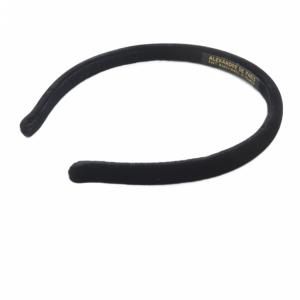 Alexandre De Paris カチューシャ ロゴ 黒 ブラック THB-17404-10 /SR