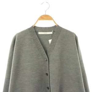 Framework 25AW フォルムカーディガン ニット Vネック F グレー /DF OS