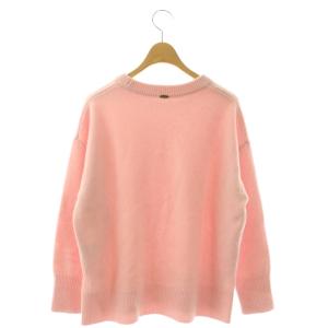 Nolley's ソフィー 24AW 紡毛クルーネックプルオーバーニット セーター 38 ピンク /ES OS